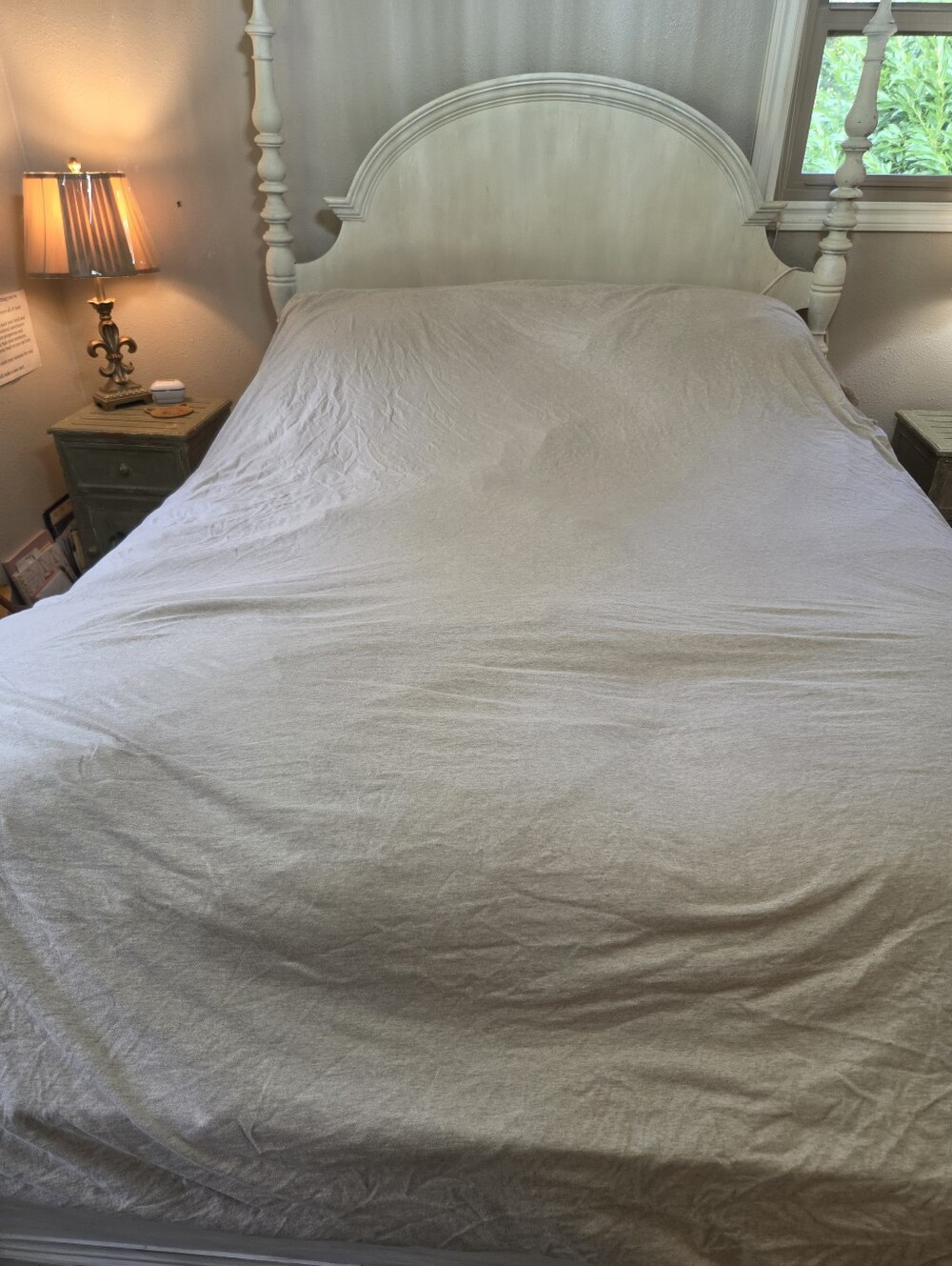 Crate&barrel King Size Organic Cotton Oatmeal Color Duvet
